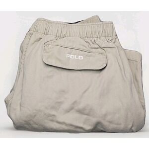 Vintage Polo Ralph Lauren Shorts Mens Size 31 Flap Pocket Elastic 5" Inseam Pony